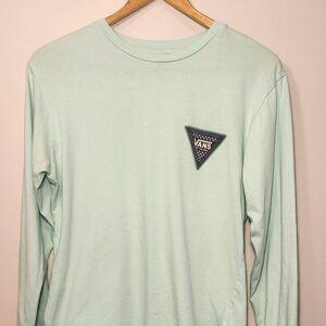 Vans Light Blue Long Sleeved Youth XL T-Shirt